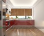 Tủ bếp gỗ Acrylic bóng gương TB21