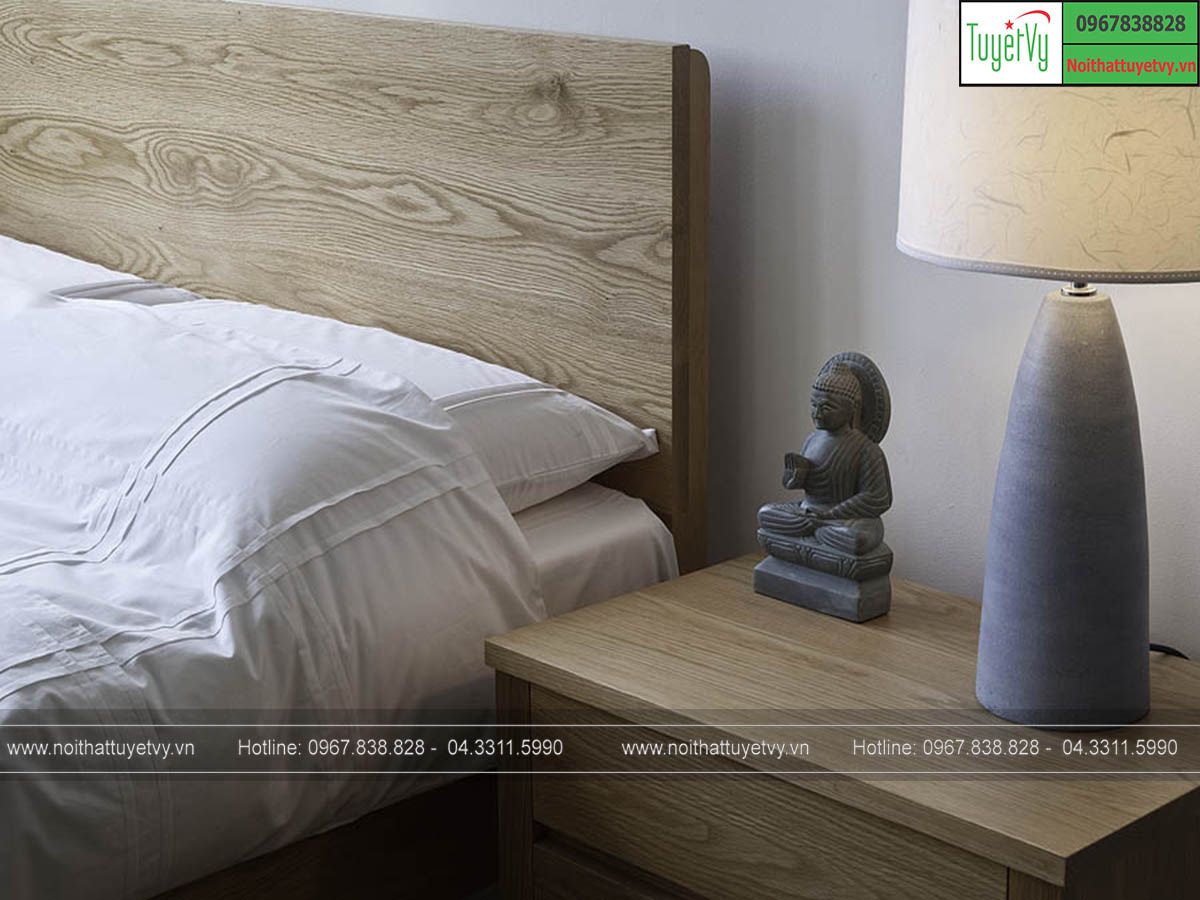 mẫu giường gỗ đẹp đơn giản 